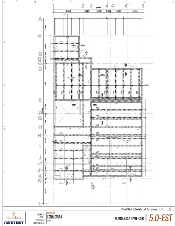 Vista previa de estructura